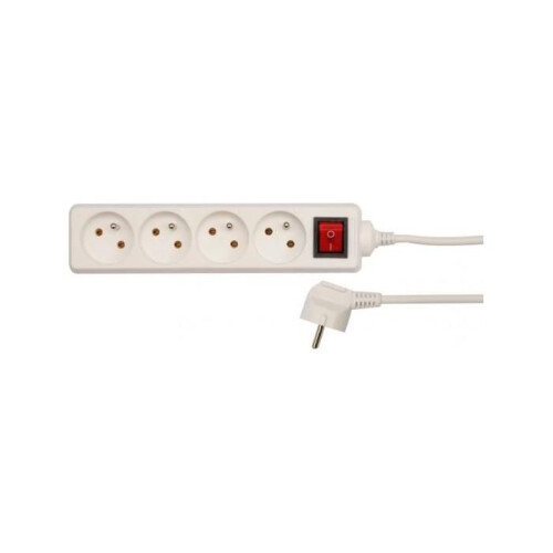 Prolunga - 72533 - 4 prese - 5,0 m - messa a terra, interruttore