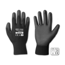 ARBEITSHANDSCHUHE PURE BLACK GRÖSSE 9/BS