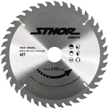 Lâmina de corte Sthor Lâmina de serra circular em carbure 210x30mm z40 para madeira - 08831