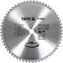 Lame de scie en carbure - TRIZERATOP - 400 x 30 mm - 60 dents - Carbure tungstène - Bois/Plastique