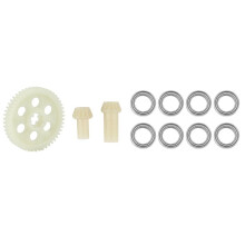 2 Set RC Car Part: 1 Set Spur Gear Drive Pinions Set & 1 Set Bearing 6.35 X 9.53 X 3.17mm