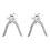 2X Locksmith Dismounting Pin Flip Key Vice Remover Flip Key Fixing Tool Folding Key Split Pin Folding Key 1