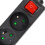 Prolunga fissa - AWTOOLS - 3 prese - 1,5 m - messa a terra e interruttore 2