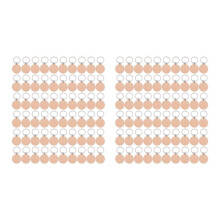 120Pcs Blank Round Wooden Key Chain Diy Wood Keychains Key Tags Can Engrave Diy Gifts