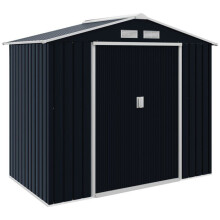 Abri de jardin - HELLOSHOP26 - 213130185 cm - Porte coulissante - Ventilation intégrée - Acier galvanisé