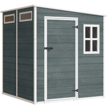 Abris de jardin - HELLOSHOP26 - 182x182x183 cm - Plancher intégré - Panneaux 12 mm - Armature aluminium
