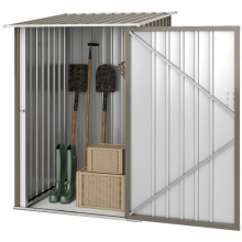 Abris de jardin - HELLOSHOP26 - Abri de Jardin 1m² Remise pour Outils - Acier ondulé - Porte verrouillable - 100x103x160 cm