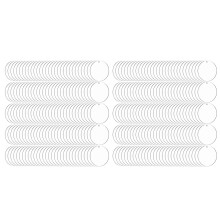 300 Pcs Round Acrylic Keychain Blanks 2 Inches Clear Acrylic Circles Discs Transparent for DIY Keychain Project