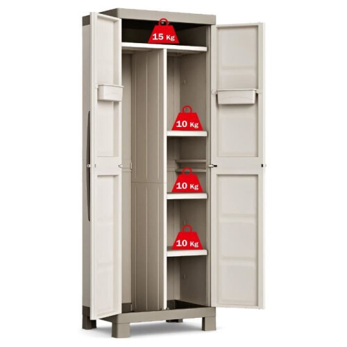 Keter KETER | EXZELLENZ WERKSTATTSCHRANK, Sand/Erde, 65 x 45 x 182 cm 1