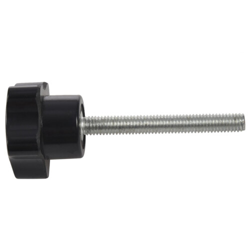 30 Pcs M6 x 50 mm Locking Star-Shaped Plastic  Male Thread Knob Grip 2