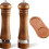 1Set Manual Wooden Pepper Grinder Solid Salt Pepper Mill with Ceramic Grinding Core, Adjustable Coarseness Spice Grinder 1
