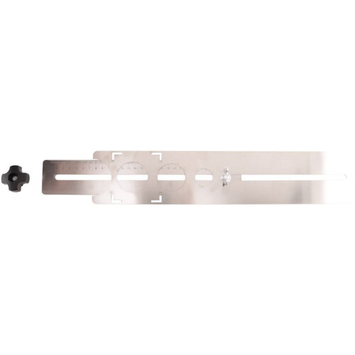 2X Multi-Functional Stainless Steel Ceramic Tile Hole Locator Ruler 360 Degree Adjustable Punching Hand Measure Tools 2