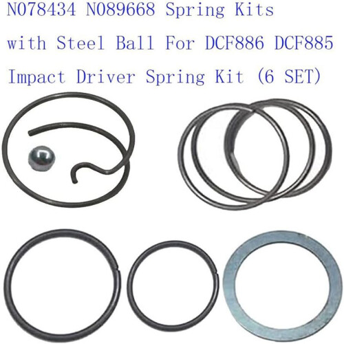 N078434 Spring Kit for  20V Impact Wrench DCF885 DCF886 Spring and  Replacement, Impact Driver Spring Kit 4set 2