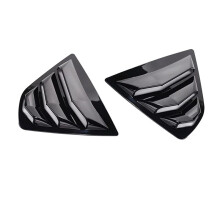 Voor Camry 2018-2023 Accessoires Achter Zijruit Lamellen Air Vent Scoop Shades Cover Trim Blinds - Glanzend Zwart
