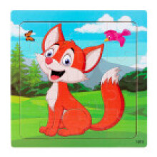 (Style 11)Wooden Children Puzzle Toy Animal Graphics Preschool Education Skills Building