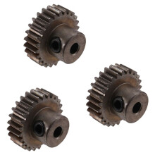 3PCS 3.175mm Shaft Steel Pinion Motor Gear 32DP 48DP 64DP M0.6 for 1/10 1/8 RC Car 3650 3660,26T