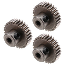 3PCS 3.175mm Shaft Steel Pinion Motor Gear 32DP 48DP 64DP M0.6 for 1/10 1/8 RC Car 3650 3660,29T
