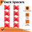 8pcs Deck Spacers with 4 Thicknesses 1/16", 1/8", 3/16", 1/4", Plastic Deck Board Jig Spacers Clamp 5