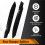 For - 5 Series G30 M-Tech 525I 530I 540I 2017+ Rear Bumper Lip Angle Diffuser Splitter Spoiler Protector Bright Black 3