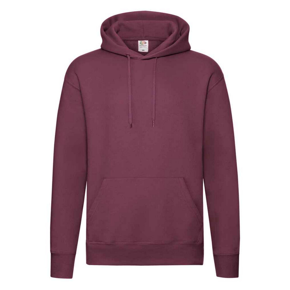 Fruit Of The Loom (M, Burgundy) Mens Premium Hoodie