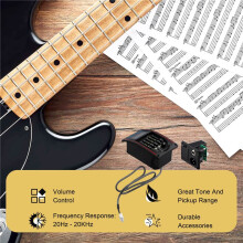 LC-5 5-Pasmowy Przetwornik Gitarowy Korektor EQ Gitara Akustyczna Przedwzmacniacz Korektor EQ Tuner Piezo Ceramiczny Pick-
