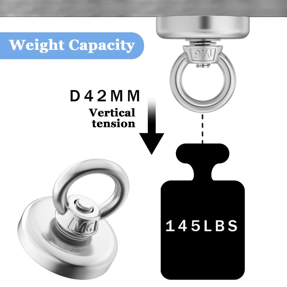 Photos - Power Tool Accessory  Super Magnet Strong Neodymium Magnets N52 Iman Ima Magnetic(D42 Pull Max 61kg)