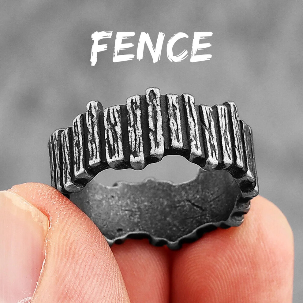Photos - Ring  Simple Vintage Stainless Steel Mens Womens  Charm Trendy(R676 Winner of life, 8)