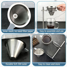 Pour over Stand, Dripper Coffee Stand, Coffee Filter Stand, Height Adjustable Brewing Coffee Holder