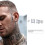 (1 pair ES326S) Mens Stud Earring Triangle Pierced Crystal Zircon Stud Earrings 1