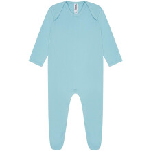 (6-12 Months, Light Blue) Casual Classics Baby Sleepsuit