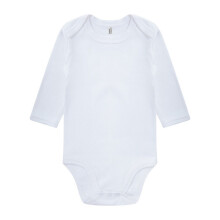 (6-12 Months, White) Casual Classics Baby Long-Sleeved Bodysuit