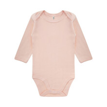 (0-3 Months, Light Pink) Casual Classics Baby Long-Sleeved Bodysuit