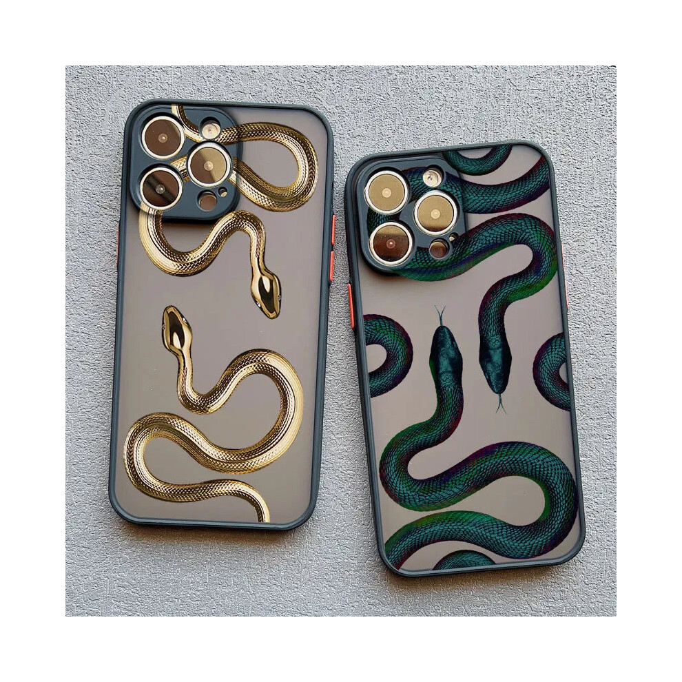 Photos - Case  Snake Phone  for IPhone 16 15 14 13 Pro Max Mini Shockproof(black JSHS 3, for iphone 14Pro)