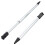 3 Pcs Silver Tone Black Plastic Stylus for  3ds 1