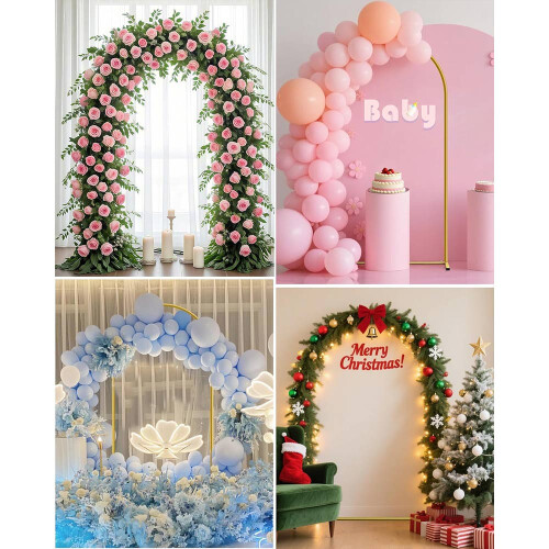Wedding Arch Door Backdrop Stand Flower Display Frame Backdrop Metal Rack 2