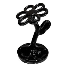 Flower Shape Storage Rack Storage Rack Bathroom Cosmetics Jewelry Toothbrush Storage Black
