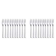 20Pcs 304 Stainless Steel Cocktail Dessert Fork Appetizer Snack Cake Fruit Forks Set