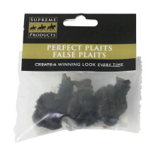 (M, Natural Black) Supreme Products Perfect Horse False Plaits (Pack Of 3)
