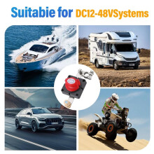 Battery Disconnect  12V-48V,/Off Top Post Master Power Cut Off  Master Power Cut Off for Marine, RV, ATV