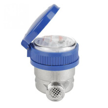 Professional Water Meter with Fittings, Rotary Pointer Counter, Measurement Tool for Residential and Commercial Use