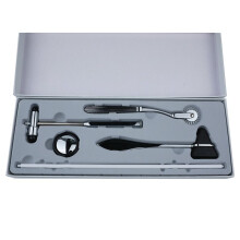 Neurological Reflex Hammer Set 4 Piece with Diverse Heads for Effective Diagnosis