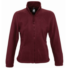 (L, Burgundy) SOLS Womens/Ladies North Full Zip Fleece Jacket