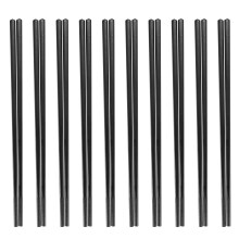 10 Pares de Palillos Reutilizables Aptos para Lavavajillas, Palillos de Fibra de Vidrio, Palillos Antideslizantes de 9,5 Pulgadas para Principiantes