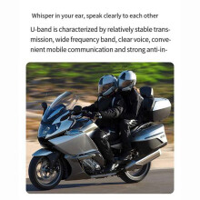 2X Motorcycle Helmet Intercom Universal Interphone Headset with Noise Reduction for Full Helmet 3 Color Frame