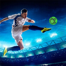 Luminous Size 4 Soccer , Dazzling Glow in the Dark Training and Game , Long-Lasting Brightness