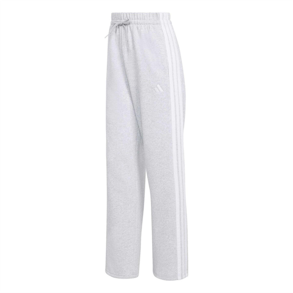 Adidas (8 Uk - 10 Uk, Grey) Womens/Ladies Essentials Wide Leg Jogging Bottoms