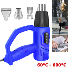 Heat Gun 2000W Hot Air Gun with Adjustable Temperature and Dual Air Flow Heat Guns Kit with 1.5S Fast Heating and Overload Protection for DIY Crafts