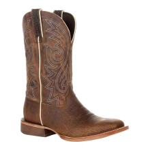 (9 UK, Worn Saddle) Durango Mens Arena Pro Full Grain Leather Cowboy Boots