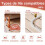 CYHWQ Foldable Bed Guard Bed Rails for Elderly Adults 6
