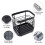 Stainless Steel Toothbrush Holder, Multifunctional Drain Rack, Rust-Proof, Black 3